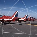 RED - BAe Systems Hawk T.1 at Binbrook in 1982