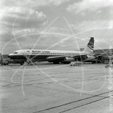 G-APFJ - Boeing 707 436 at Heathrow in 1975