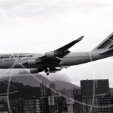 F-GITA - Boeing 747 at Kai Tak Hong Kong in 1997