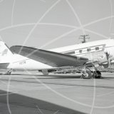 N77B - Douglas DC-3 at Lambert St Louis in 1971