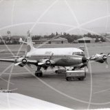 EP-AEX - Douglas DC-6 B at Dubai in 1969