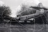 WL166 - Gloster Meteor F.8 at Catterick Fire School in 1973