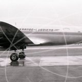 ZS-DBS - Lockheed Constellation at London Airport in 1957