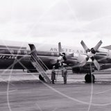 VH-RMC - Lockheed Electra L-188 at Sydney Mascot Airport in 1960