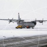 G-HLFT - Short Belfast SC.5 at Elmdon, Birmingham in 1985