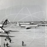 5A-DAB - Sud Aviation SE 210 Caravelle at Rome Fiumicino in 1970